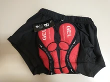 KUWOMAX-Camiseta de ciclismo para hombre, pantalones cortos de ciclismo de montaña con almohadilla de Gel 5D, a prueba de golpes, ropa interior de Gel 9D