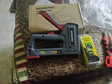 WORKPRO 6 en 1 grapadora de pistola grapadora Manual grapadora tapicería de muebles de plástico clavadora herramienta de servicio pesado grapadora para casa