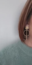 Pendientes con Clip geométricos para mujer, pendientes sin agujero colgantes, Joyería Moderna 2019