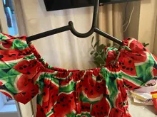 Nueva Infant Toddler bebé recién nacido Niñas sandía impreso sin mangas bodysuit sunsuit jumpsuit ropa casual