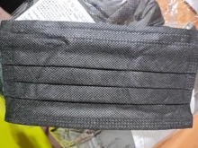 Mascarilla protectora desechable para adultos, máscara de 3 capas con filtro, no tejida, color negro, 10/50/100 uds.