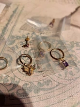 CANNER-pendientes de aro de Plata de Ley 925 con diseño de colibrí, joyería fina