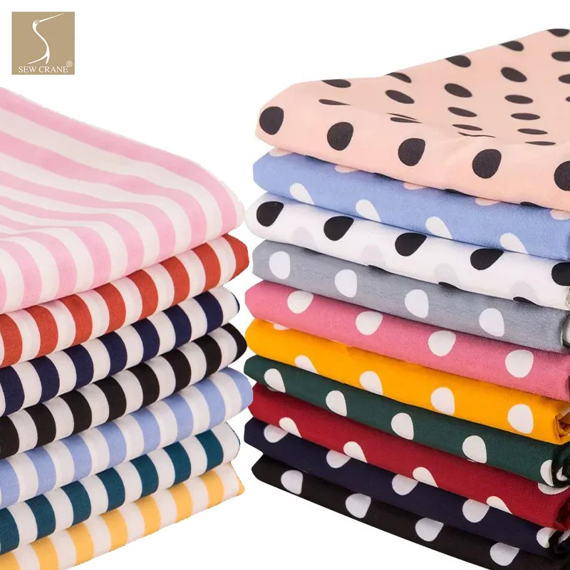 Classic Parallel Stripes Polka Dots Prints Chiffon Fabric Stretch Cloth Apparel Dress Sewing Light Weight Woven Fabric
Classic Parallel Stripes Polka Dots Prints Chiffon Fabric Stretch Cloth Apparel Dress Sewing Light Weight Woven Fabric