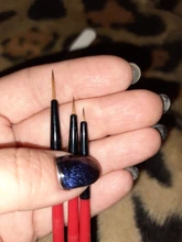 5/7/11mm clavo línea de arte pintura dibujo Flowder detallando delgada de Sripe red Pen manicura bricolaje herramientas 3 unids/set