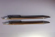 2 unids/lote lápiz de Metal mecánico 0,5mm/0,7mm automática la lápices de plomo para estudiante escribiendo herramientas de dibujo en la Escuela de papelería de oficina