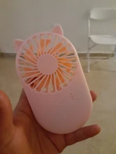 Mini ventilador portátil de mano para viaje y oficina, ventiladores de sobremesa recargables con USB, 3 modos ajustables, para verano, 1 unidad