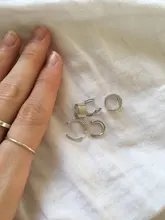 3 uds moda Simple liso puños de oído pendientes de Clip pendientes largos aretes pendientes para las mujeres sin Piercing falso cartílago pendientes de joyas de regalo