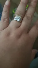 Anillos de boda de cristal para hombre y mujer, joyas de acero inoxidable doradas, a la moda, para amantes, regalo de joyería