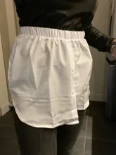 Camisas postizas con dobladillo para mujer, ropa interior elástica de cintura alta, falda medio deslizante, sudaderas con capucha, suéteres, dobladillo expansor, 2021