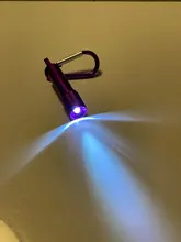 Mini lámpara LED portátil superbrillante para acampar, llavero de aluminio, luz LED, linterna de defensa personal para exteriores