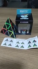 MoYu Meilong 3x3x3 pirámide Cubo mágico MoFangJiaoShi JINZITA 3x3 pegatinas de Cubo mágico Cubo rompecabezas regalo niños juguetes para niños