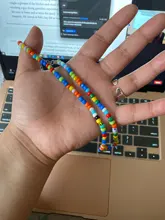 HangZhi-flores acrílicas de Margarita para mujer y niña, dulces y coloridas, coreanas, bohemio con cuentas collares de clavícula, joyería 2020