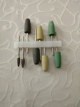 Envío Gratis 8 unids/set HP Dental Base de resina pulido acrílico fresas Kit de taladro pulidora rotativa Dentista herramienta instrumento de laboratorio Dental