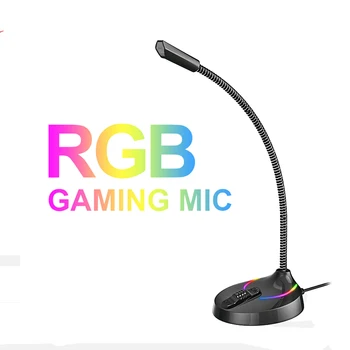Havit microphone gaming usb flexible desktop with RGB light and mute switch to mic for pc laptop chat youtube GK55
Havit microphone gaming usb flexible desktop with RGB light and mute switch to mic for pc laptop chat youtube GK55
