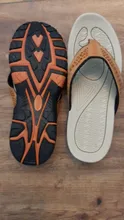 YEINSHAARS-Zapatillas de verano para hombres, sandalias playeras, elaboradas en cuero PU, casuales y cómodas, oferta