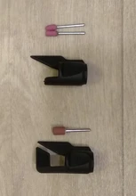 NEWONE-afilador de herramientas de jardín al aire libre, cortacésped, accesorio de afilado giratorio, apto para taladro Dremel