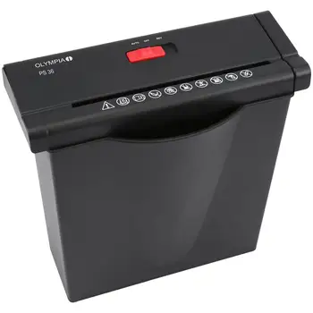 Paper shredder to particles PS 36 automatic with basket 7L capacity 6 sheets-NeroOlympia30.51
Paper shredder to particles PS 36 automatic with basket 7L capacity 6 sheets-NeroOlympia30.51