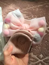 Calcetines de invierno para niñas bebé con lazos grandes, tobilleros para niños, Princesa, además de terciopelo