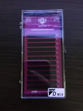Abonnie tamaño C/D/L rizo clásico individuales extensiones de pestañas de vizón pestañas bandeja ruso volumen mate pestañas