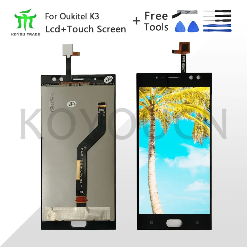 For Oukitel K3 LCD Display+Touch Screen Digitizer Assembly 100% Tested LCD Digitizer Glass Panel Replacement For Oukitel K3
For Oukitel K3 LCD Display+Touch Screen Digitizer Assembly 100% Tested LCD Digitizer Glass Panel Replacement For Oukitel K3