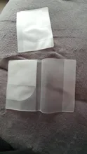 Bolsa de pasaporte de PVC transparente, funda de viaje a la moda, resistente al agua, funda cartuchera para tarjetas de identificación, 2 unidades