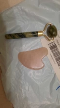 Rodillo masajeador Facial de piedra de Jade, raspador Gouache Natural, masajeador para cara, ojo, cuello, belleza, cuerpo de elevación, relajación, Gua Sha, herramienta de desintoxicación