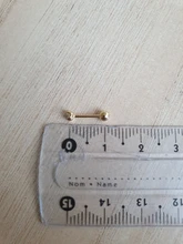 Pendientes Piercing Plata de primera ley para mujer, aretes, Plata esterlina 925, purpurina, estilo minimalista, con broche de Luna, aniversario, boda