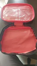 Kit de primeros auxilios de nailon rojo para exteriores, bolsa vacía de supervivencia y acampada, impermeable, 15x10x5cm