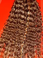 Ídolo de moda rizado del pelo de la onda 110G resistente al calor de plata gris pelo sintético 2 unids/lote 22 pulgadas de la armadura del pelo paquetes de extensiones