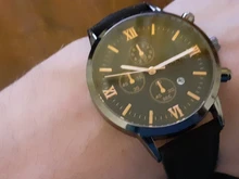 Pulsera de cuarzo para hombre, reloj deportivo masculino en material de acero inoxidable, con correa de cuero, estilo de negocios, a la moda, 2020