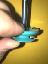 1PC de 45 grados de bloqueo de broca para ranuradora de inglete diámetro 1/4 /8mm mango de madera verde cortador para perforación de la carpintería herramientas