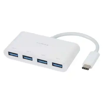 Hub vivanco 45384 4 usb ports-connectors 4 * usb-a / 1 * usb Type-C 3.1-cable length 10cm-White
Hub vivanco 45384 4 usb ports-connectors 4 * usb-a / 1 * usb Type-C 3.1-cable length 10cm-White
