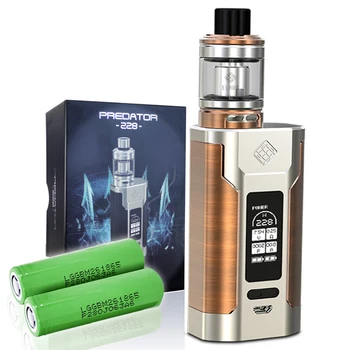 Wismec Predator 228 Mod 228W with Elabo Triple 4.9ml Tank, Triple 0.2ohm Coil - Silver Bronze
Wismec Predator 228 Mod 228W with Elabo Triple 4.9ml Tank, Triple 0.2ohm Coil - Silver Bronze
