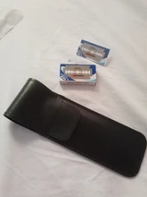 FnLune hombres recto peluquería de afeitar de pelo en el sobaco pelo púbico navaja plegable herramienta de depilación y 1 hoja El estilista sostiene una navaja y envía una cuchilla para afeitar el vello de las axilas