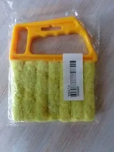 Cepillo de limpieza de ventanas, limpiador de polvo de aire acondicionado con cuchilla veneciana lavable, útil, microfibra, 40P