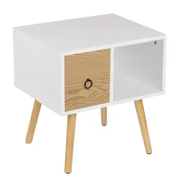 Waterproof Bedside Table Coffee Table with Small Drawer and Open Wooden Storage Compartment for Living Room Bedroom
Waterproof Bedside Table Coffee Table with Small Drawer and Open Wooden Storage Compartment for Living Room Bedroom