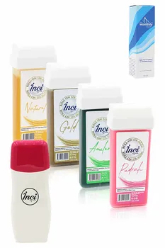 Pearl gold, yellow, green, pink cartridge roll on depilatory 4 PCs + roll on depilatory heating machine + feather reducing spray, filling waxing
Pearl gold, yellow, green, pink cartridge roll on depilatory 4 PCs + roll on depilatory heating machine + feather reducing spray, filling waxing