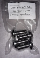 Tornillo de cabeza Torx para bicicleta y motocicleta, 1 Uds., titanio Ti M6 X 12 15 20 25 y M5 X 12 15 20 25mm