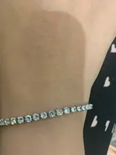 Pulsera de tenis de CZ para mujer, de 3mm, 5MM, 17cm y 19CM, joyería de moda de boda, regalo de Navidad S5650, 925