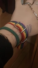 Pulseras bisexuales trenzadas para hombres y mujeres, pulseras trenzadas del orgullo de los homosexuales, del arco iris de Nepal, joyería de amistad