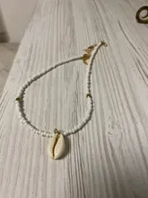 HuaTang-Collar con adorno de concha para mujer, colgante bohemio en color verde con adorno de concha de estrás, accesorios de playa a la moda, modelo 6947