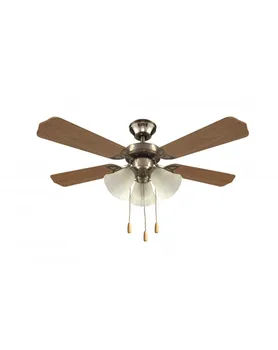 CEILING FAN, 3 LAMPHOLDER LIGHT E27 5 BLADES (3 SPEED). METAL COLOR LEATHER. Ref. 42402-3AB
CEILING FAN, 3 LAMPHOLDER LIGHT E27 5 BLADES (3 SPEED). METAL COLOR LEATHER. Ref. 42402-3AB