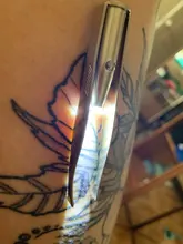 Maquillaje Profesional de acero inoxidable con luz LED, Punta inclinada, extracción de pestañas, cejas, pinzas de maquillaje, herramienta con batería #7245