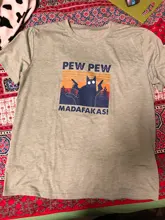 Camiseta de Madafakas de Pew para mujer, camiseta 2021 de algodón de manga corta, camiseta divertida de gato negro, Camiseta estampada de banda de moda, ropa 100%