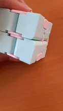 Rompecabezas cuadrado de cubo mágico infinito para niños y adultos, juguete de descompresión para aliviar el estrés, juego de mano divertido, laberinto de cuatro esquinas