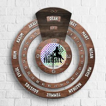 Personalized Professional Flutists Infinite Mayan Calendar Wooden Wall Clock-2
Personalized Professional Flutists Infinite Mayan Calendar Wooden Wall Clock-2