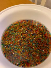 Niños juguete cuentas de agua suelo de cristal, barro de hidrogel Gel creciendo bolas de agua bala boda casa maceta decoración Diy juguetes Juguetes