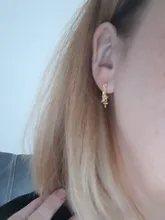 Fanqieliu-pendientes de plata de ley 925 auténtica con forma de luna y estrella para mujer, joyería Vintage creativa, aros cruzados, FQL20495