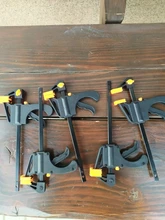 4 pulgadas 3/4/5 Uds rápido trinquete liberación velocidad apretón de trabajo de madera abrazadera de barra de trabajo Clip Kit estabilizador Gadget herramienta de mano para trabajar la madera