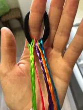 Bandas de goma de estilo coreano para niños, trenzas multicolores, cintas elásticas para el pelo, accesorios bonitos para el pelo, 1 ud.